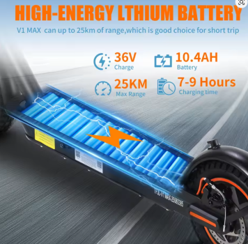 Preview: E-Scooter Twofish V1 400 Watt 10,4 Ah Lithiumakku 10 Zoll Bereifung